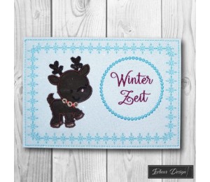 Stickserie - ITH Mug Rugs Winter